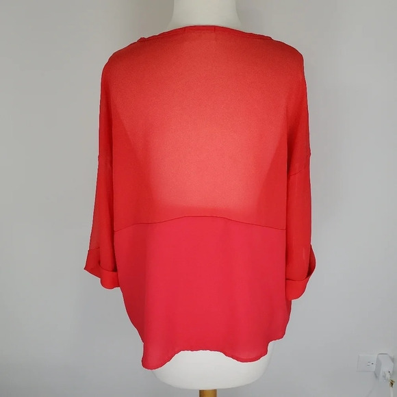 EVERLY SHEER POP OVER BLOUSE - Picture 5 of 9